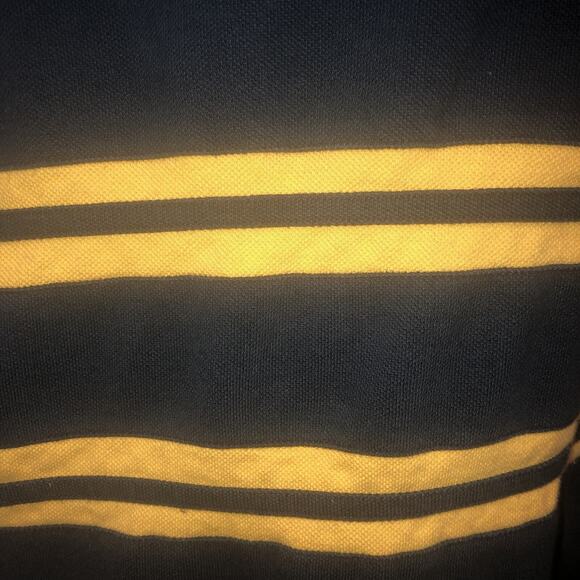 955 Original 100% Cotton XL Short Sleeve Striped Polo - Picture 5 of 6